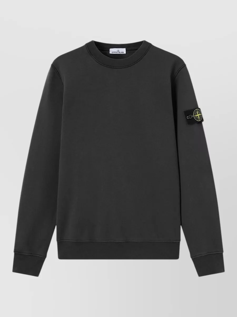 Stone Island ribbed cotton sweatshirt