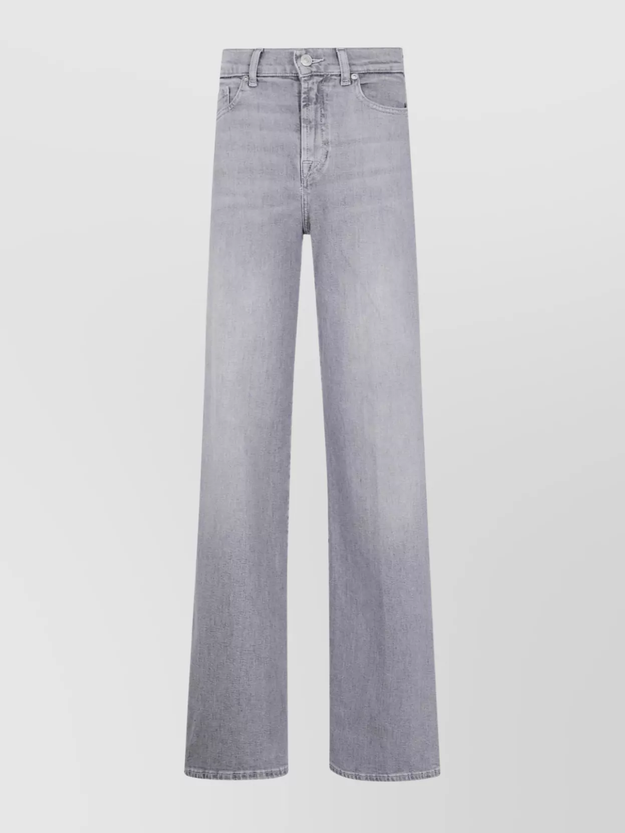 7 For All Mankind Wide Leg Trousers Featuring Belt Loops
