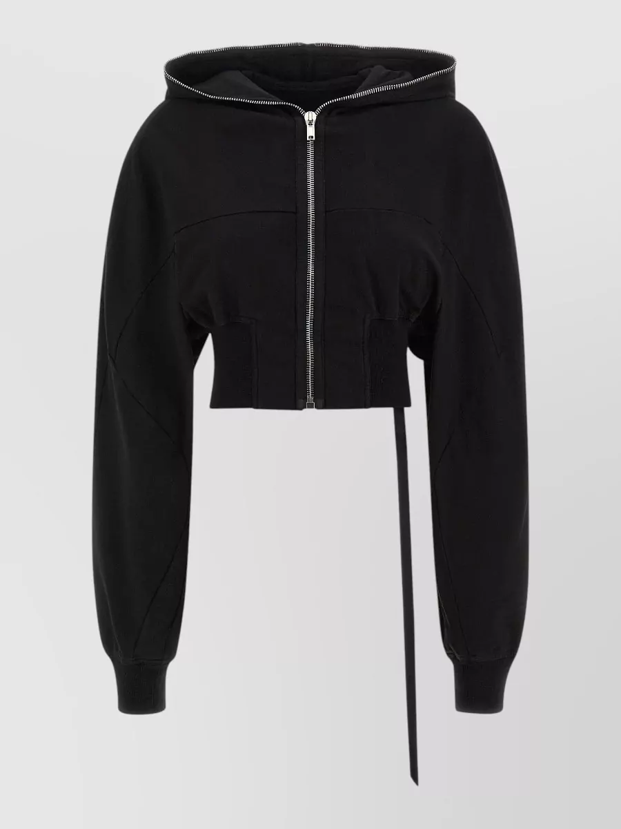 Rick Owens Drkshdw cropped zip-up hoodie
