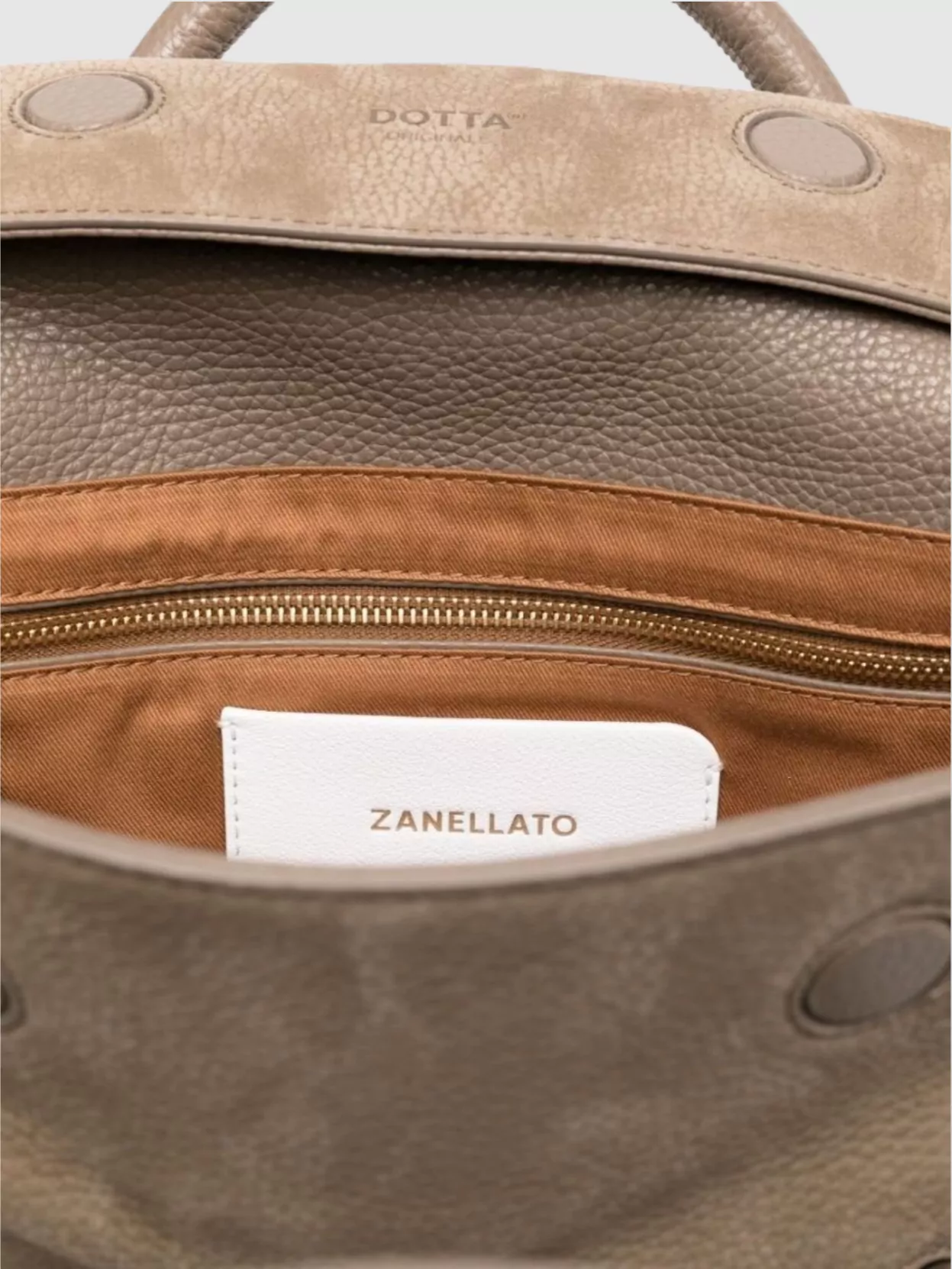 Zanellato Small Suede Leather Handbag With Top Handle