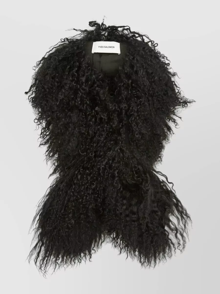 Yves Salomon lamb fur scarf