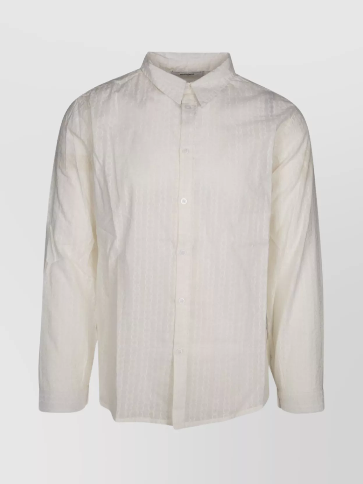 Shop Gimaguas Sleeve Cuffed Textured Fabric Shirt