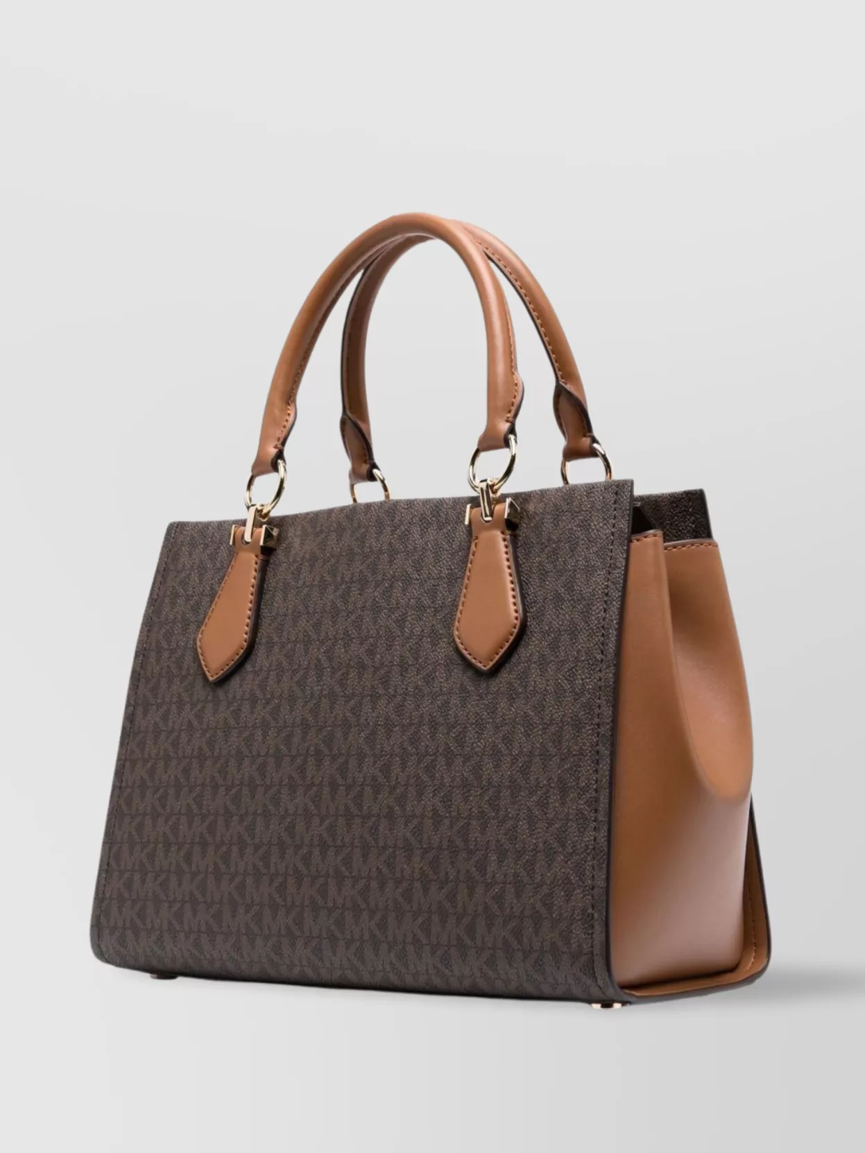 Michael Kors Tote Bag With Top Handles And Gold-tone Hardware