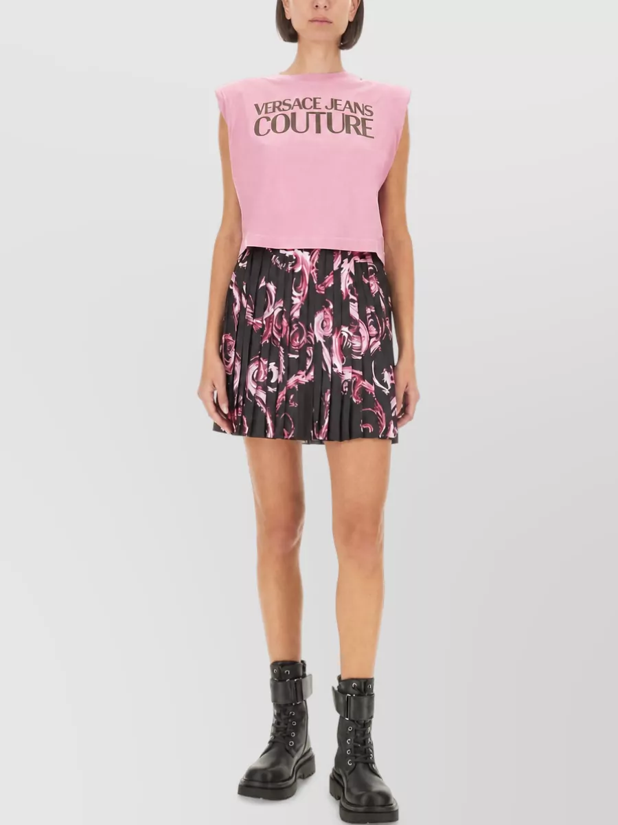 Versace Jeans Couture Pleated Mini Skirt