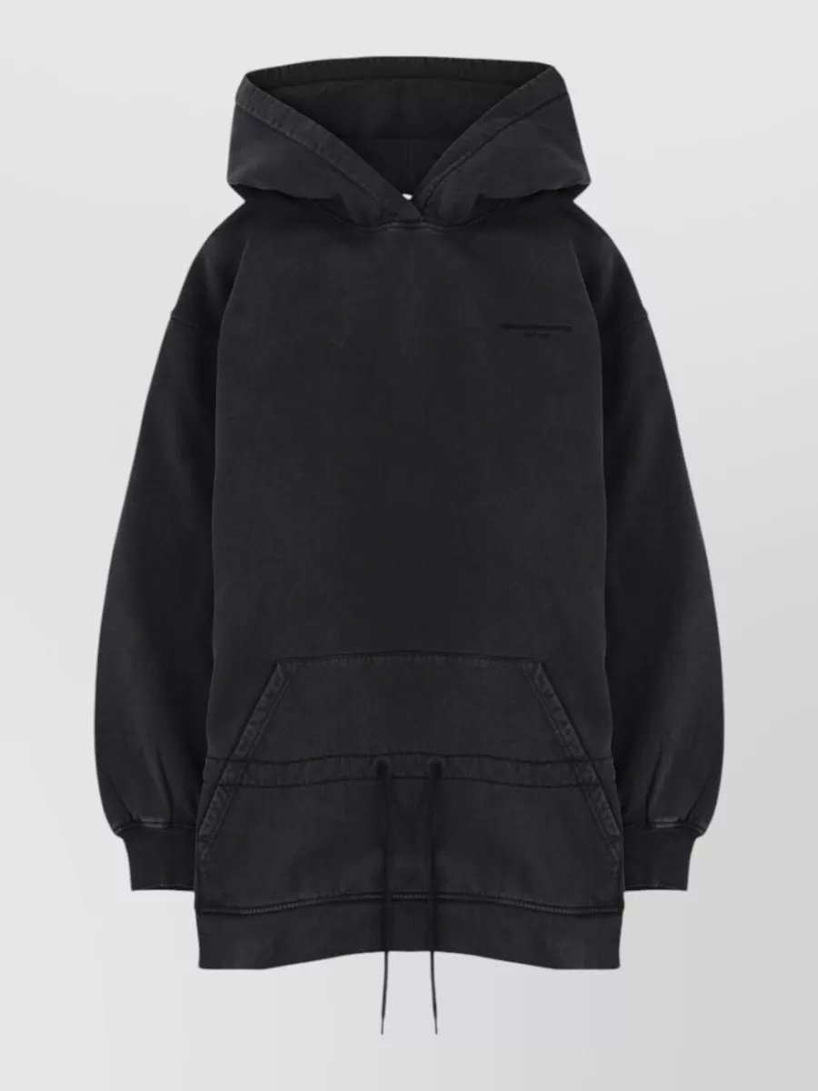 Alexander Wang washed cotton hooded mini dress