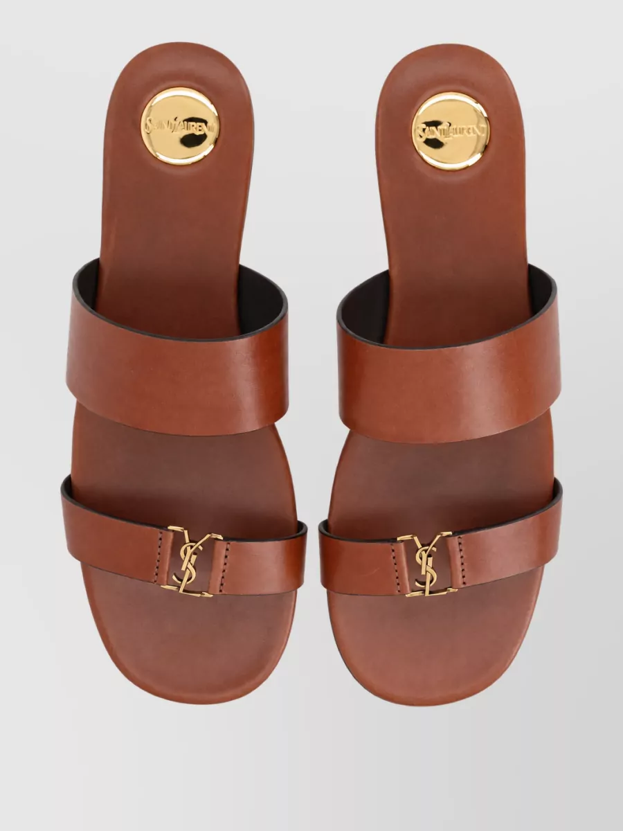 Saint Laurent Leather Slides