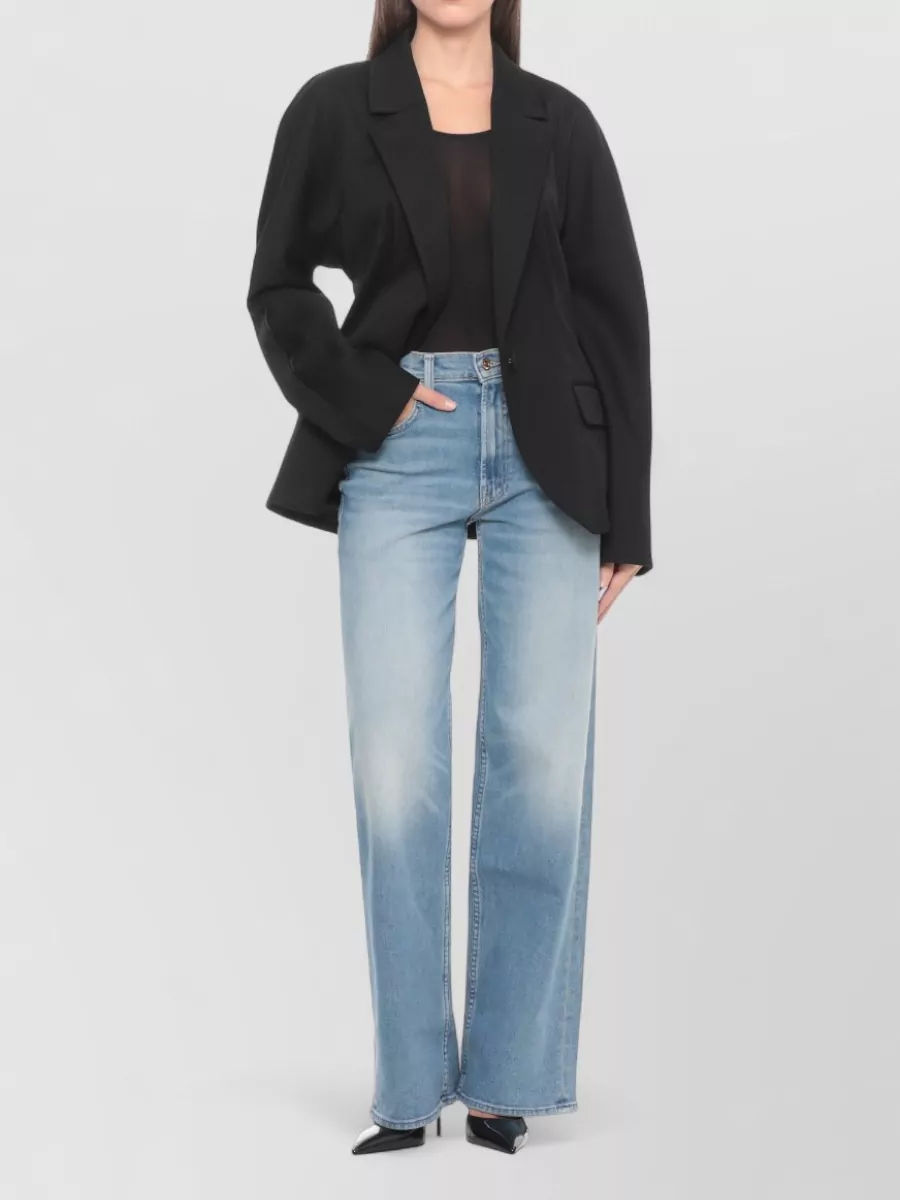 Mother High Rise Palazzo Jeans Wide Leg