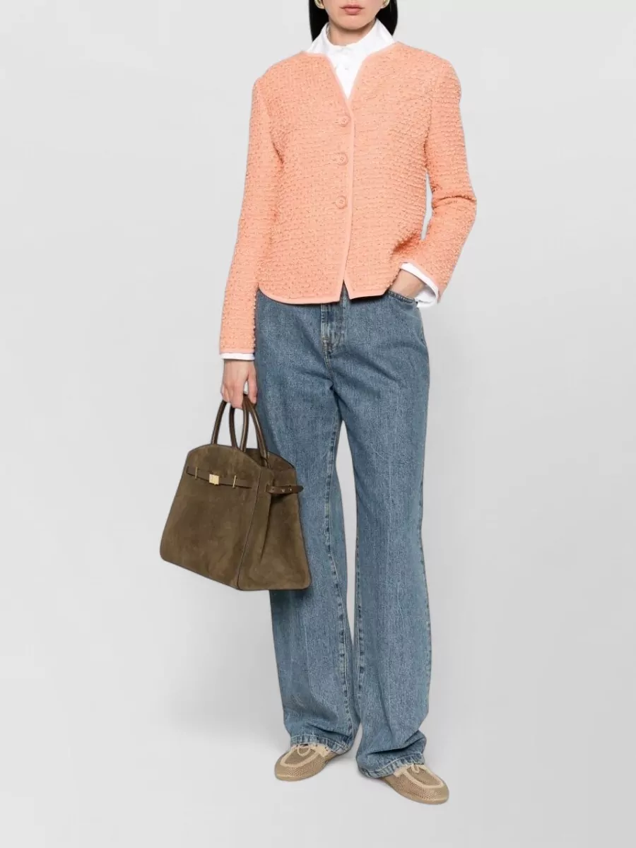Emporio Armani Trimmed Wool Blend Jacket