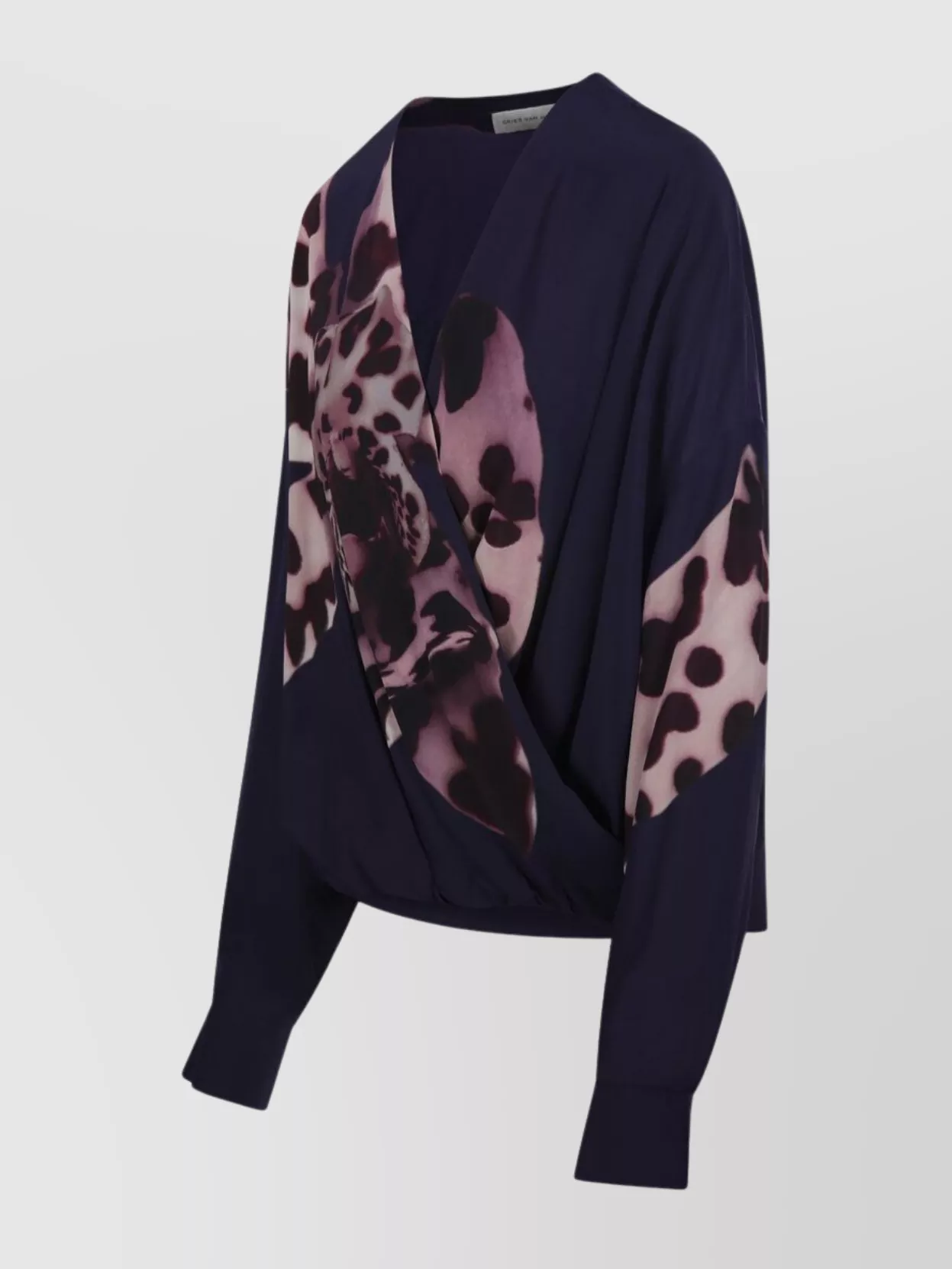 Dries Van Noten Camiel Loose Top With Draped Front