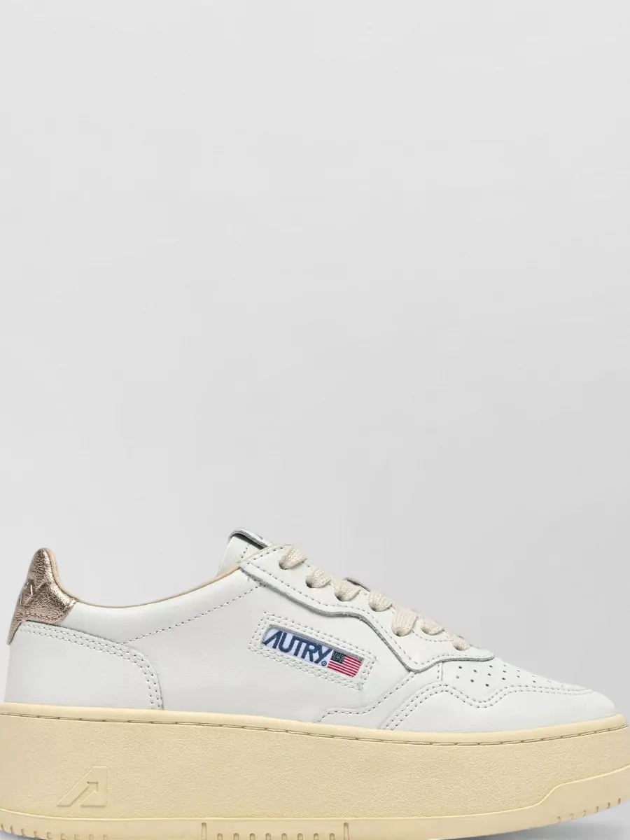 Autry Leather Platform Low-Top Sneakers