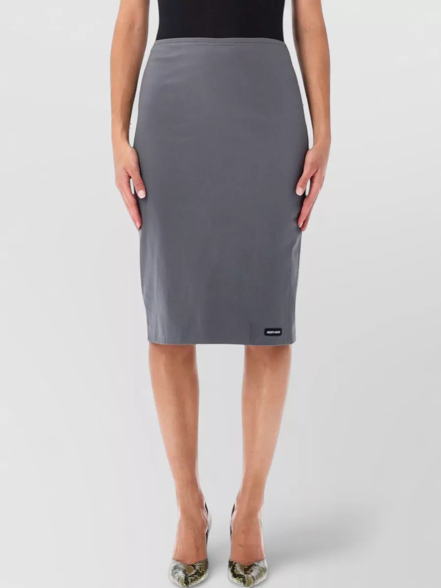 Miu Miu cotton midi pencil skirt