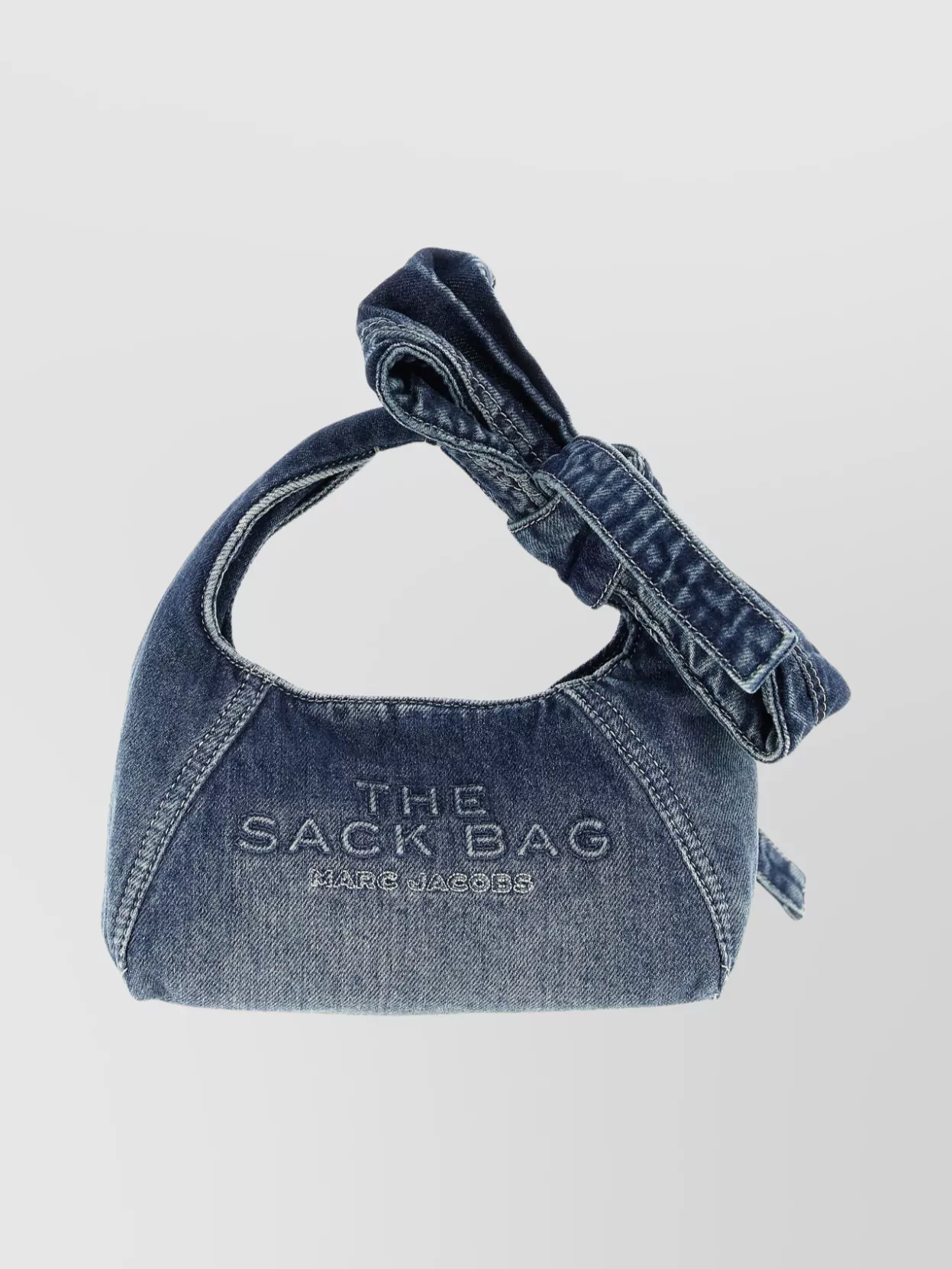 Marc Jacobs Denim Mini Sack Knot Handle