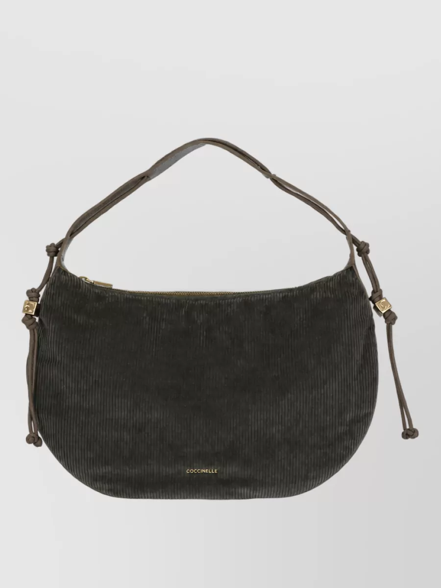 Coccinelle Corduroy Shoulder Bag