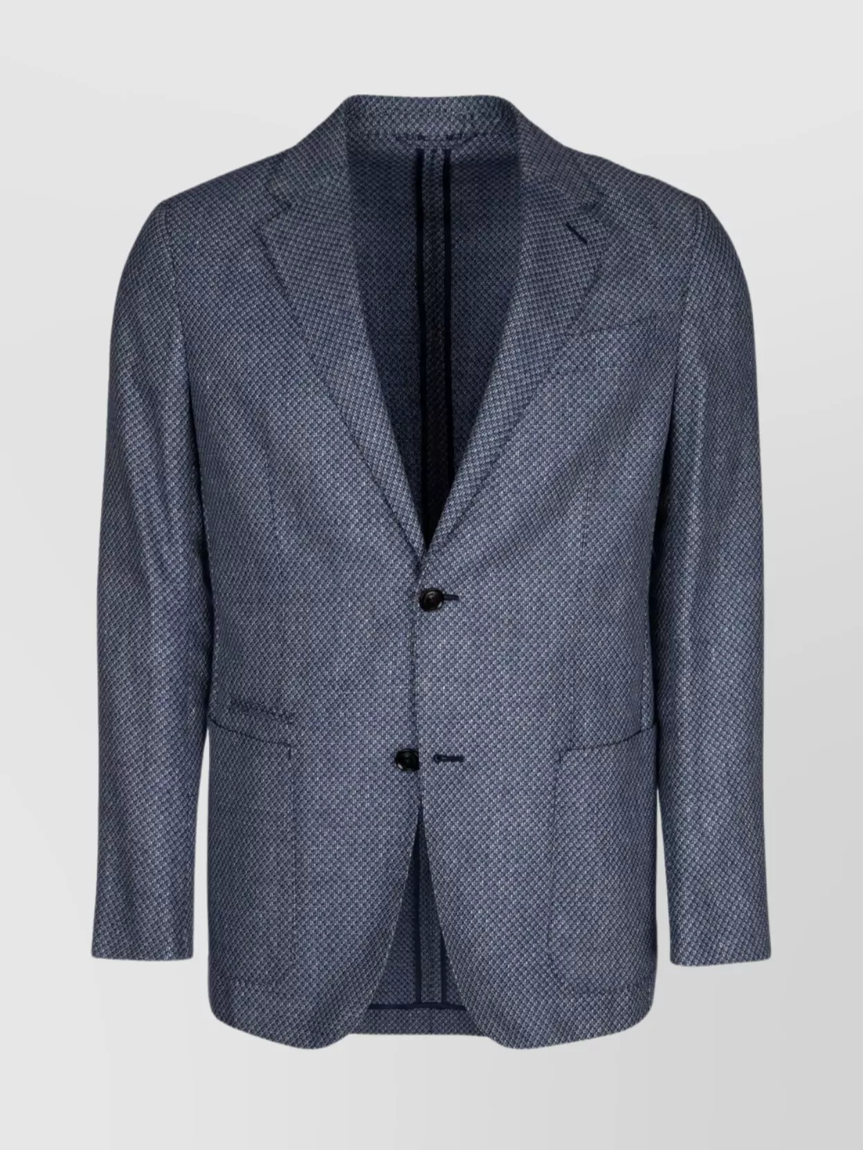 Ermenegildo Zegna Tailored Jacket With Double Vent And Notch Lapel In Gray