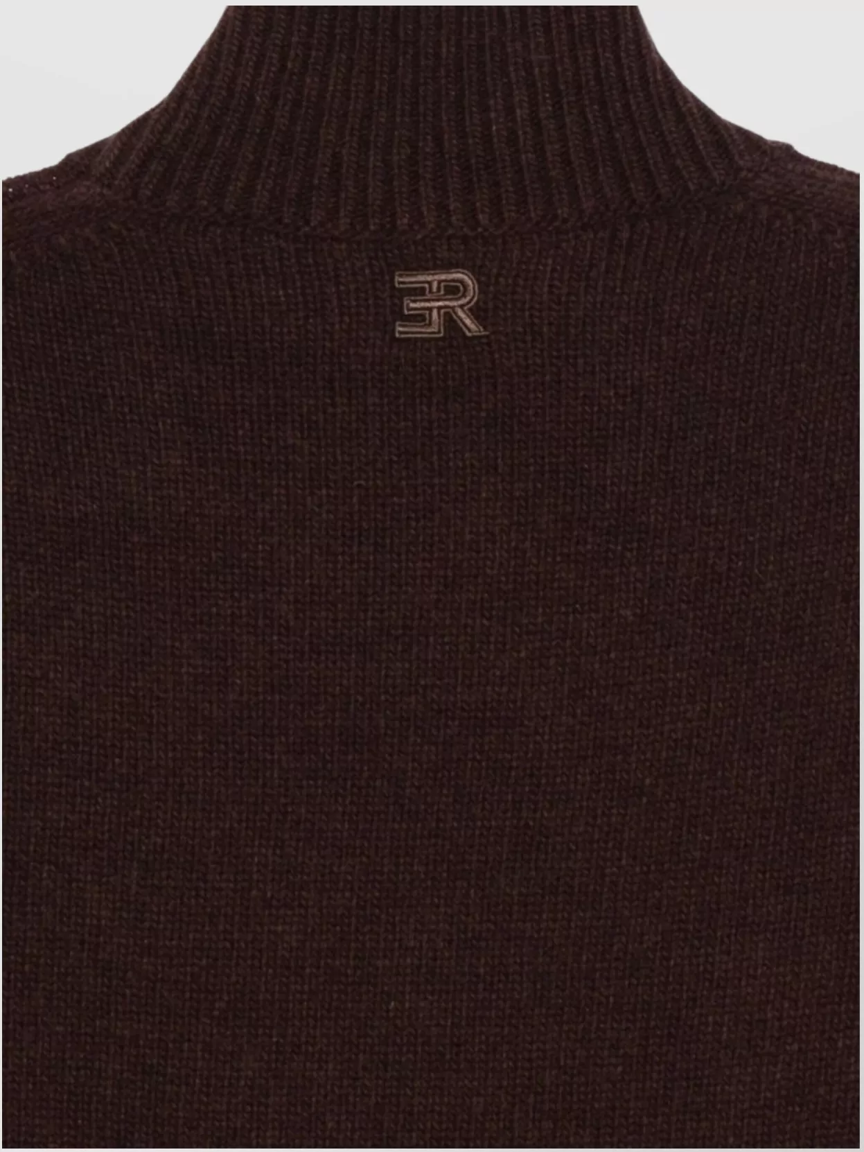 Ermanno Firenze Knitwear With Ribbed Hem And High Neck