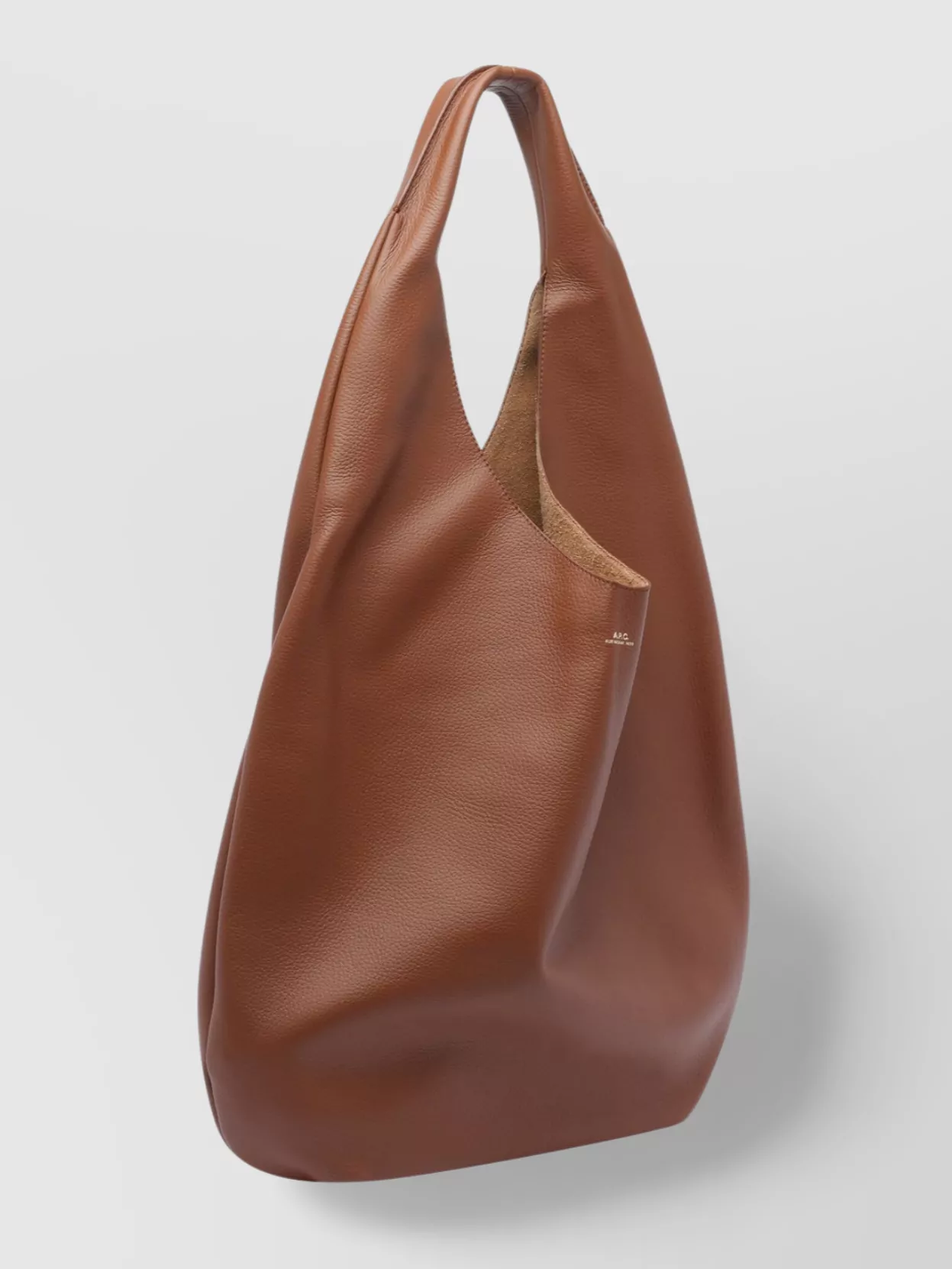Apc Leather Slouchy Single Handle Shoulder Bag