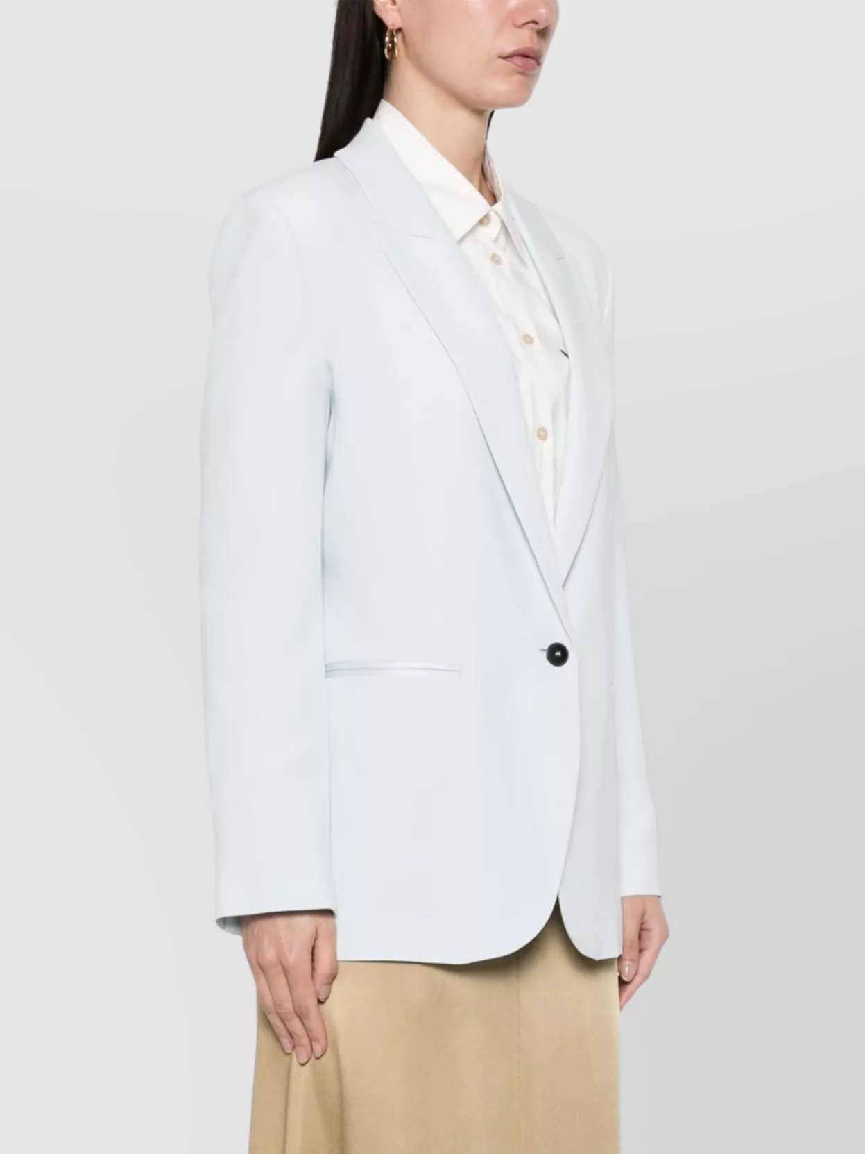 Forte Forte Single-Breasted Blazer With American Rear Vent