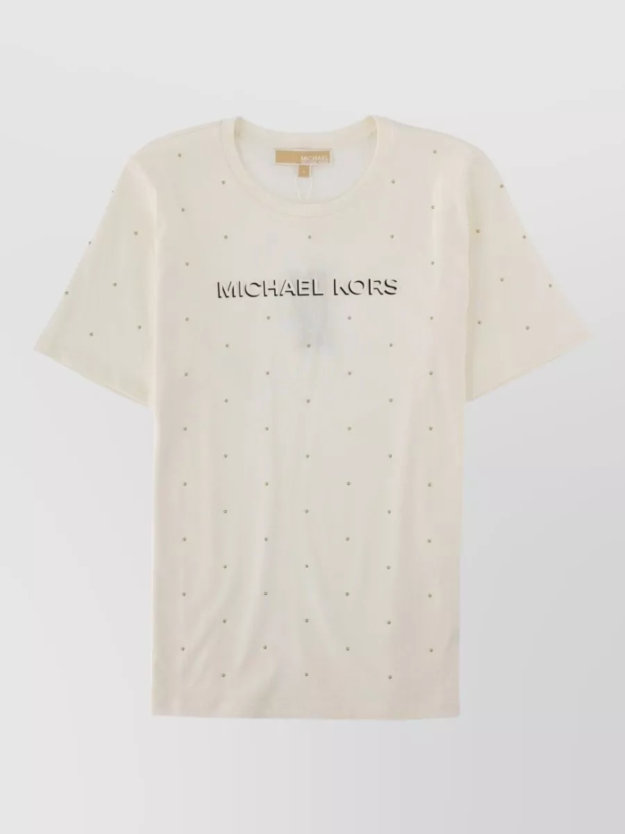 Michael Kors logo crystal-embellished t-shirt