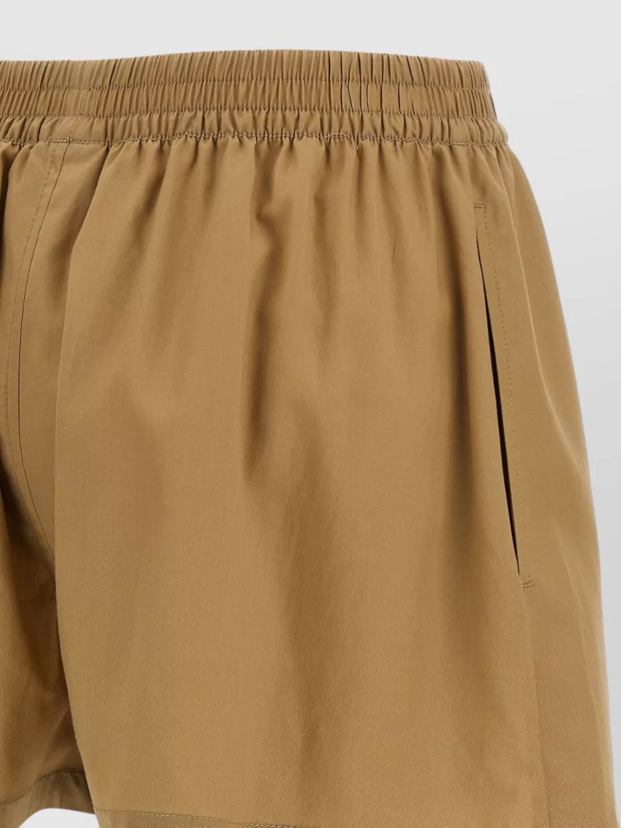 Balenciaga Mid-Rise Wide-Leg Knee-Length Shorts