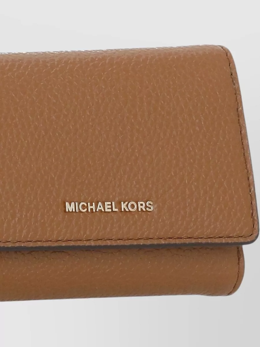 Michael Michael Kors Pebbled Leather Wallet Compact Cardholder Design