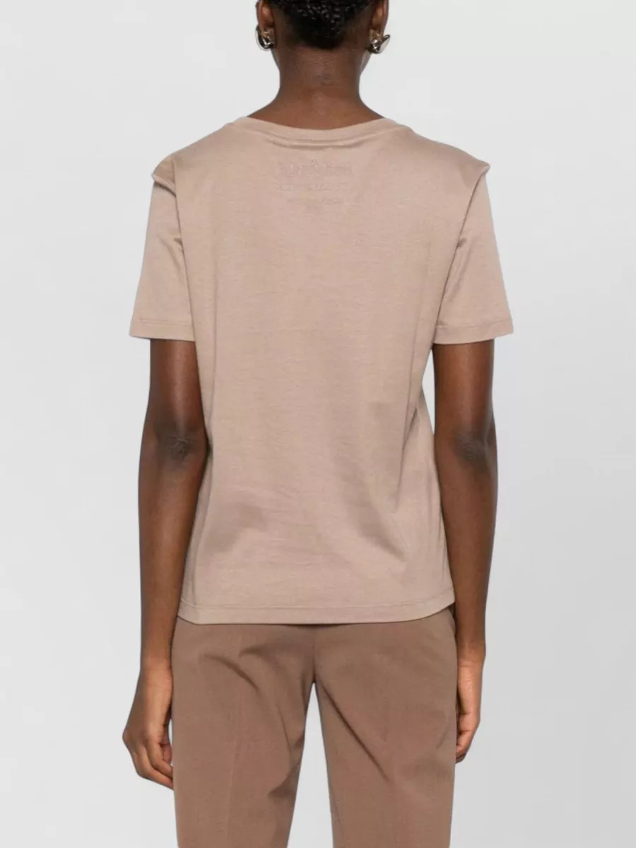 S Max Mara Maya Short Sleeve T Shirt Embroidered