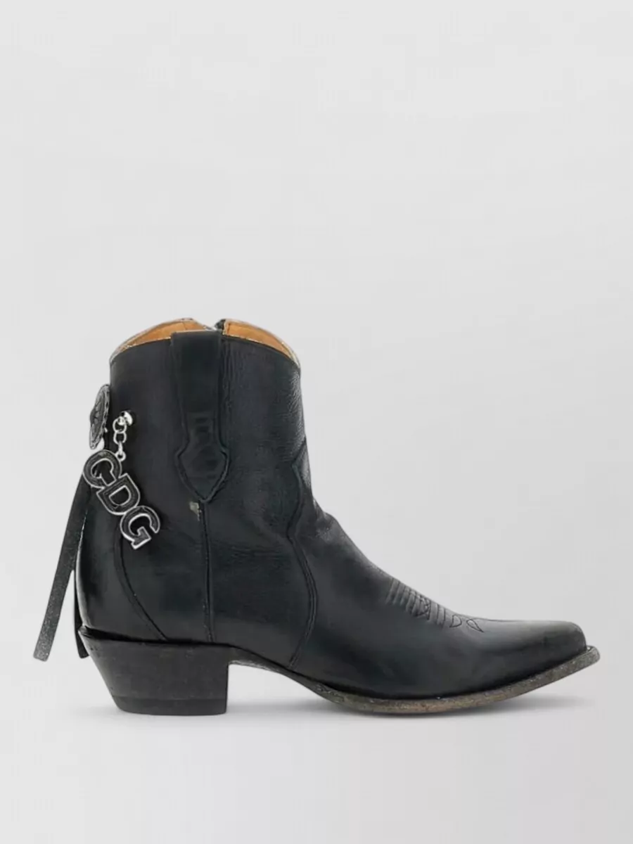 Comme Des Garçons Leather Short Boots