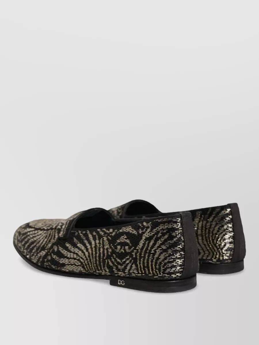 Dolce&Gabbana Leather Embellished Loafers