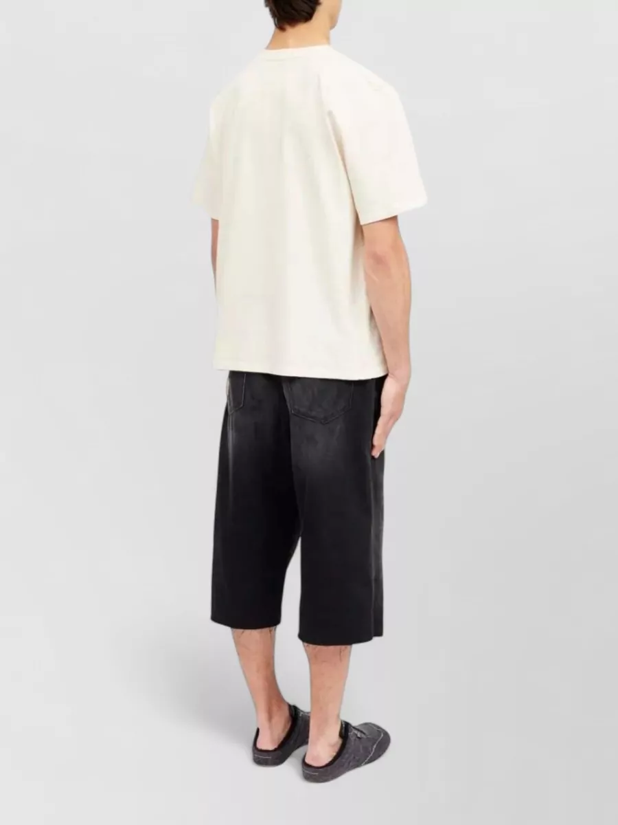 Mm6 Maison Margiela Cotton Graphic Print Crew Neck T-Shirt