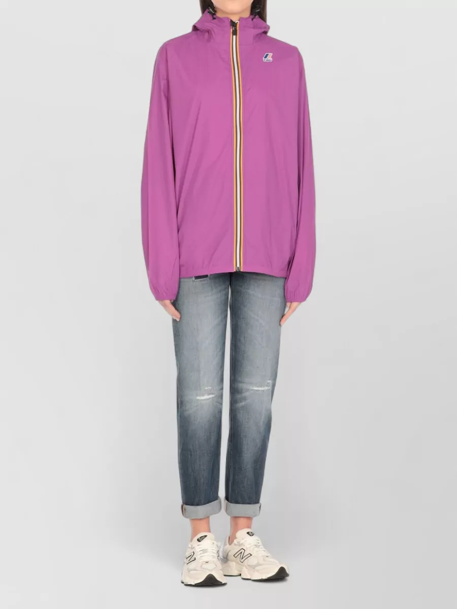 K-Way Hooded Zip-Up Jacket