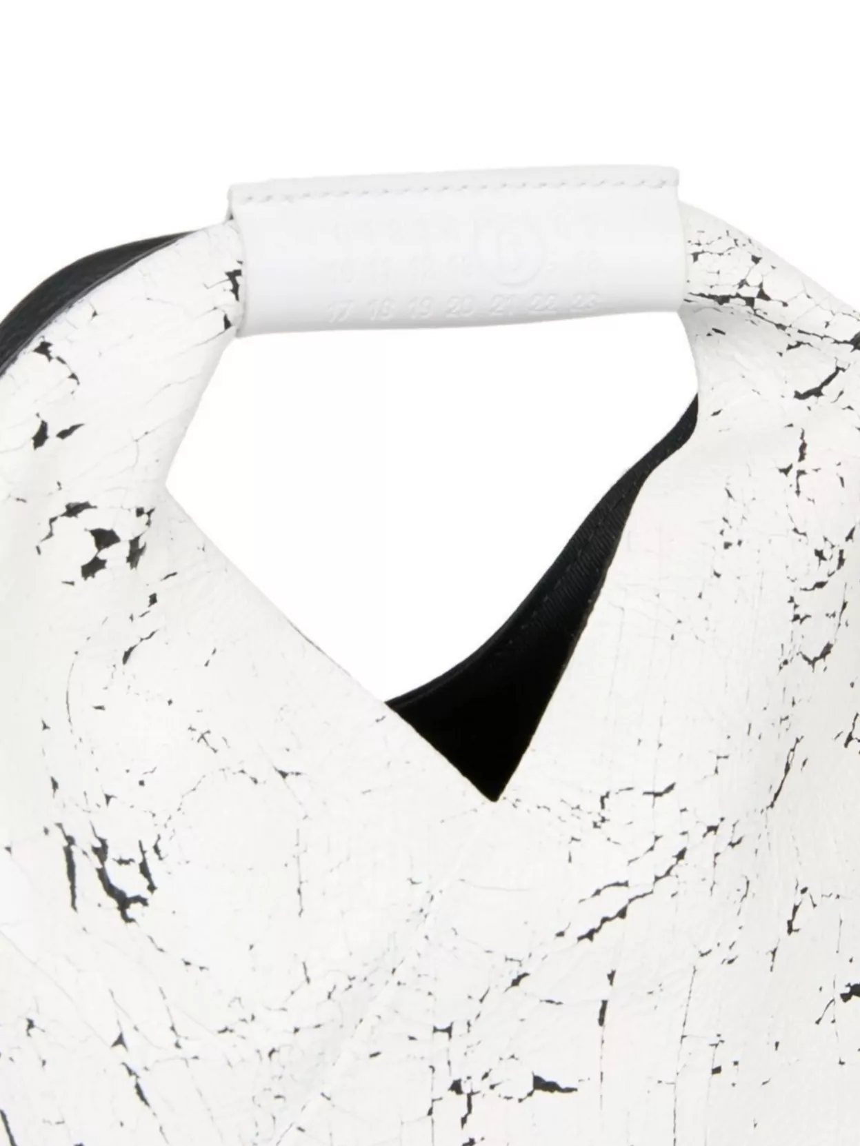 Mm6 Maison Margiela Textured Top Handle Two-Tone Tote Bag