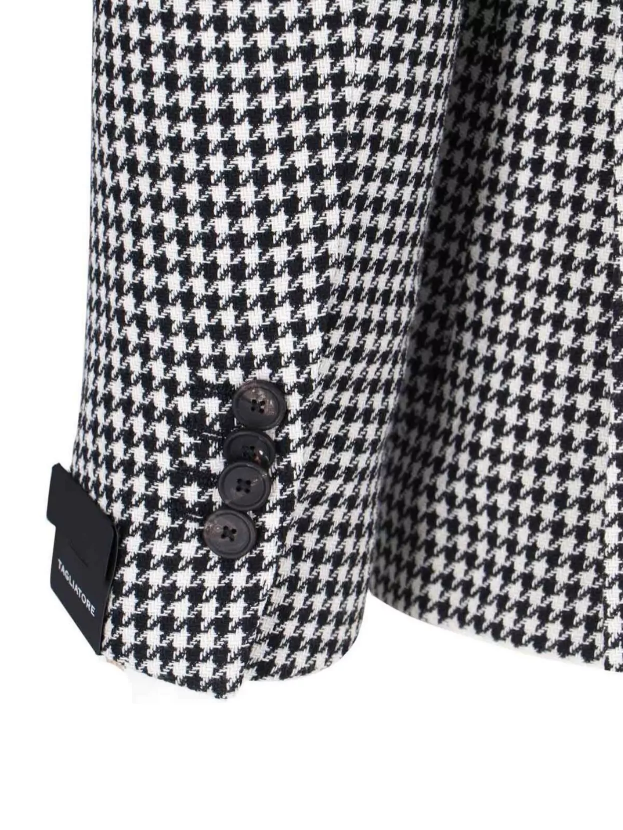 Shop Tagliatore Houndstooth Blazer Long Sleeves