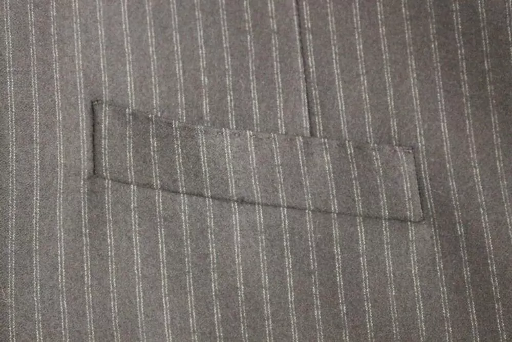 Dolce&Gabbana Striped Wool Single-Breasted Waistcoat
