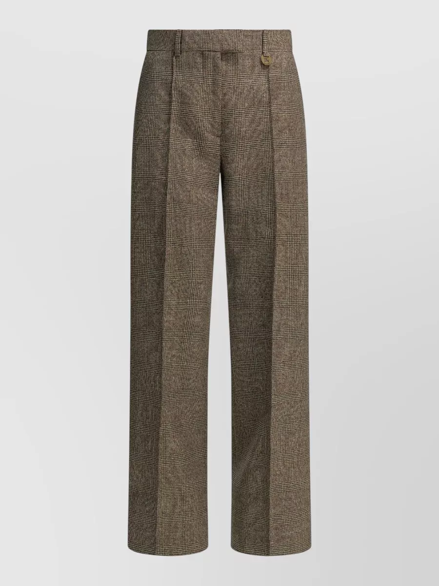Burberry Checked straight-leg suit trousers