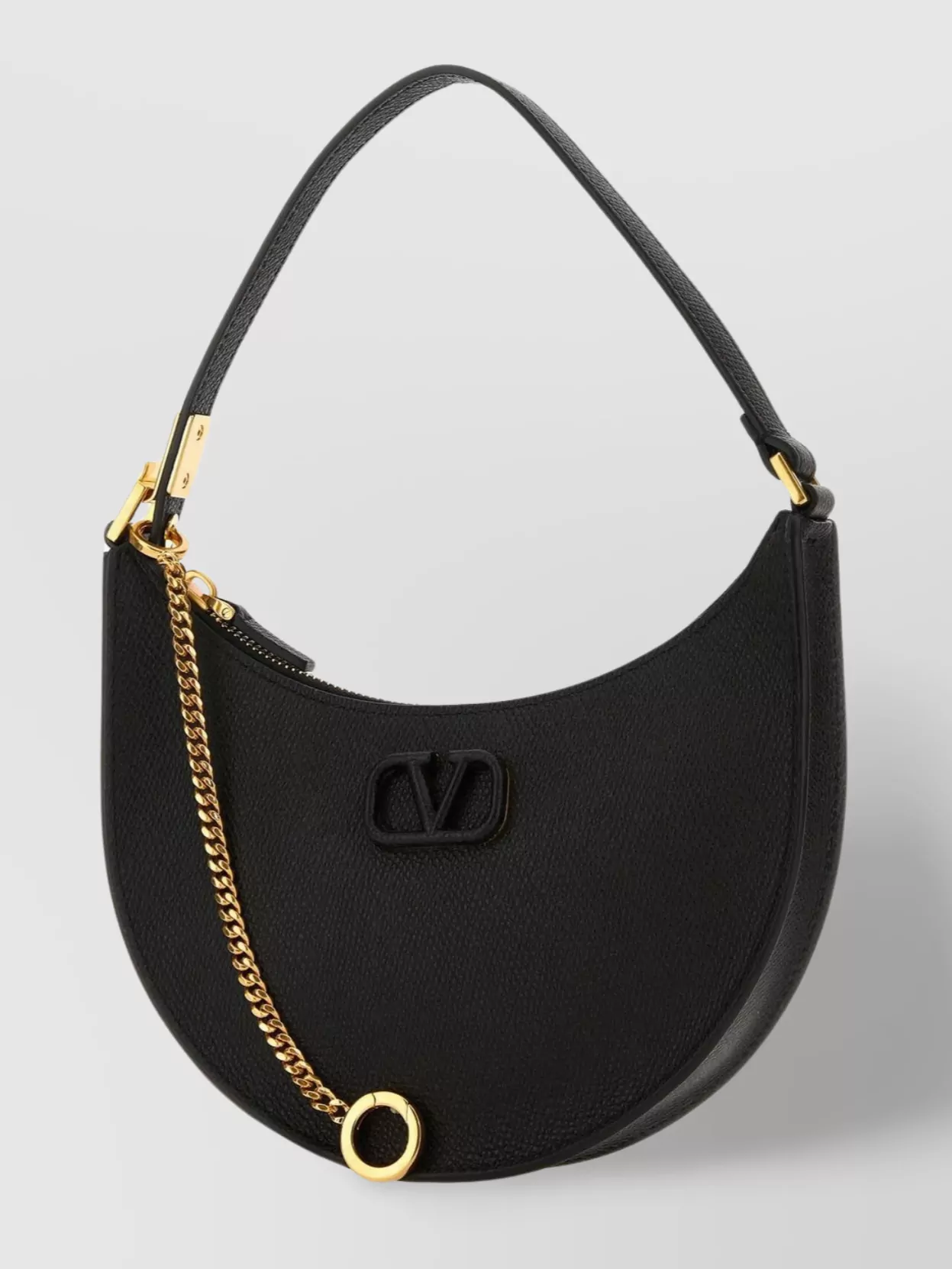 Valentino Garavani Small Vlogo Signature Leather Shoulder Bag