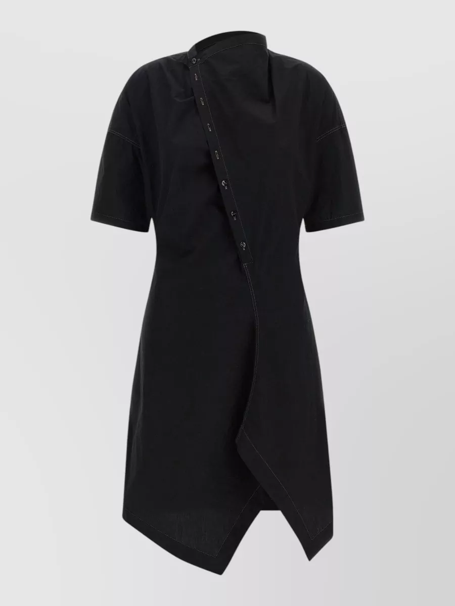 Lemaire Cotton Asymmetric Midi Dress