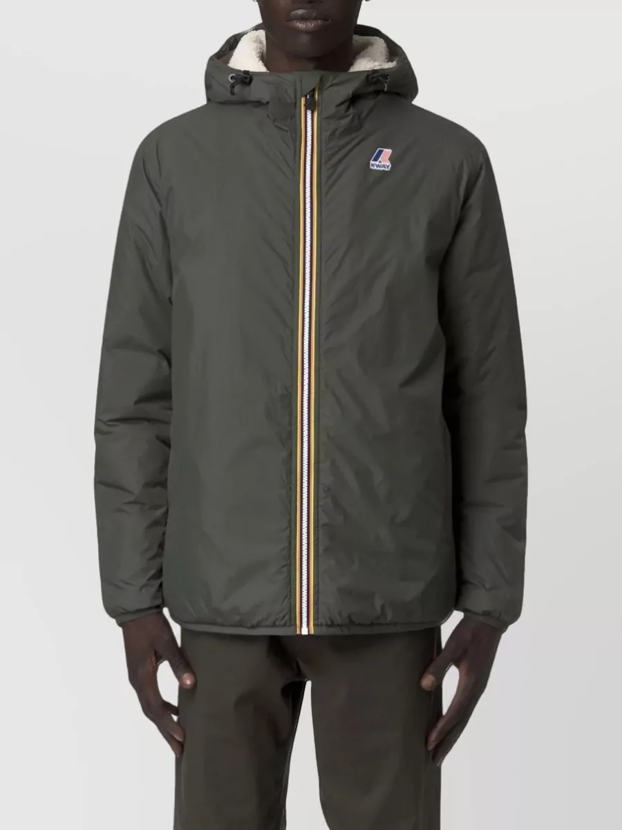 K-Way Hooded Puffer Parka Coat