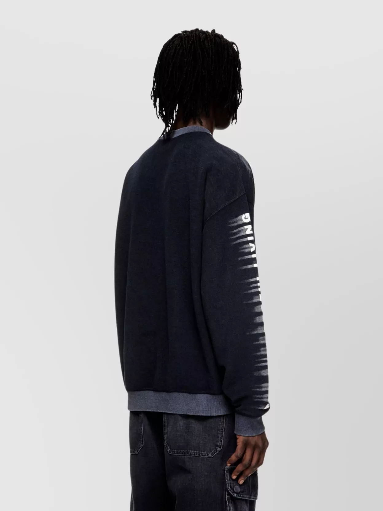 Diesel Crew Neck Graphic Print Sweater