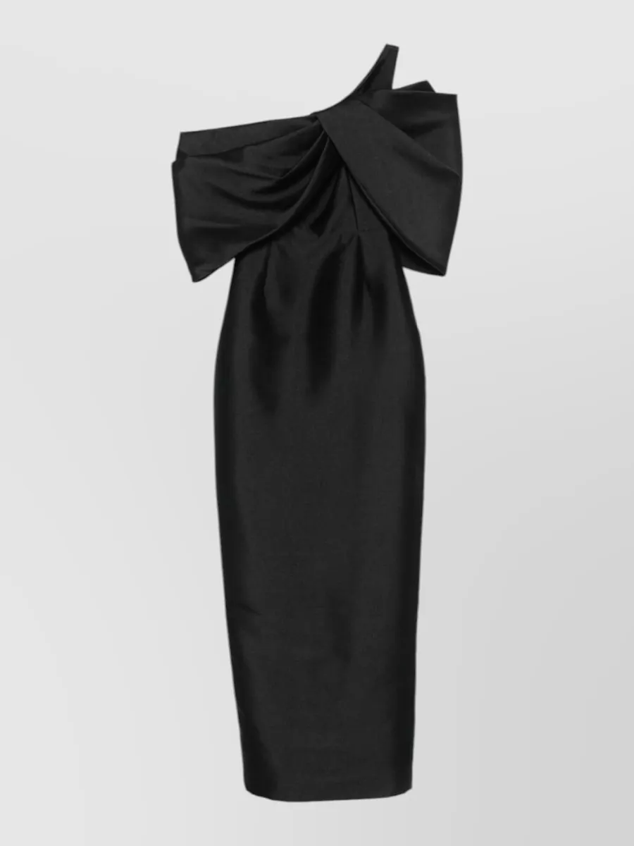Solace London Asymmetric one-shoulder maxi gown