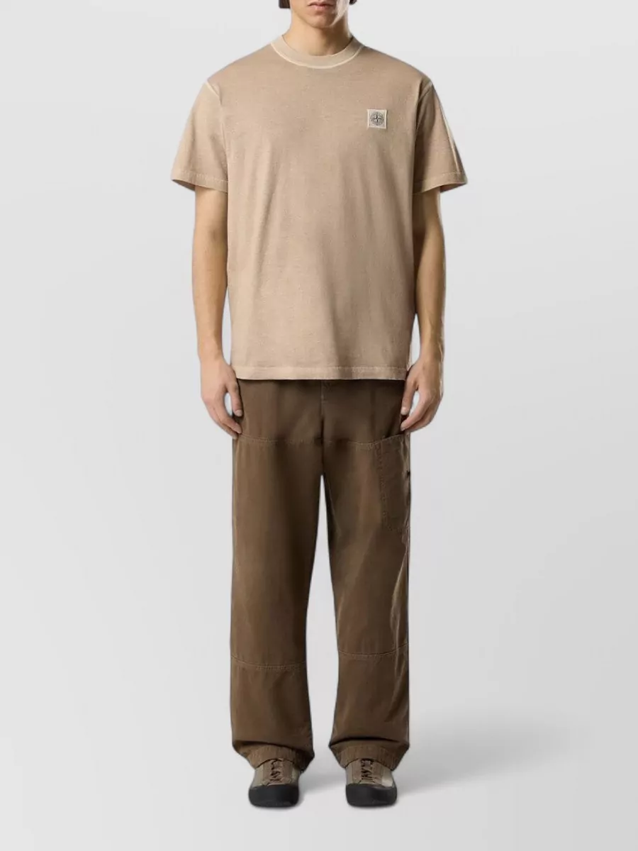 Stone Island Cotton Ribbed T-Shirt