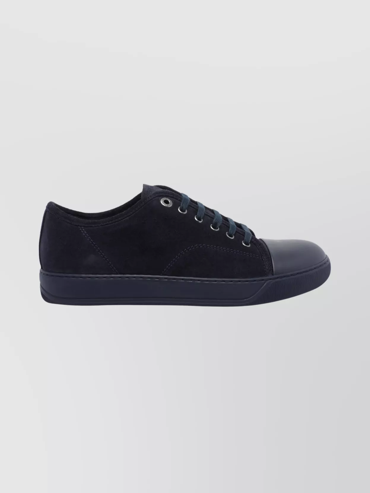 Lanvin Suede Upper Sneakers Featuring Eyelet Detailing