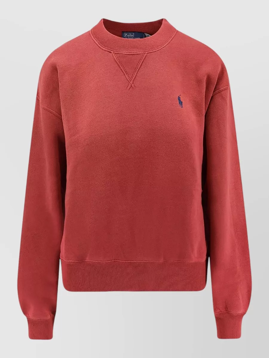 Polo Ralph Lauren Cotton-Blend Ribbed Crew-Neck Sweatshirt