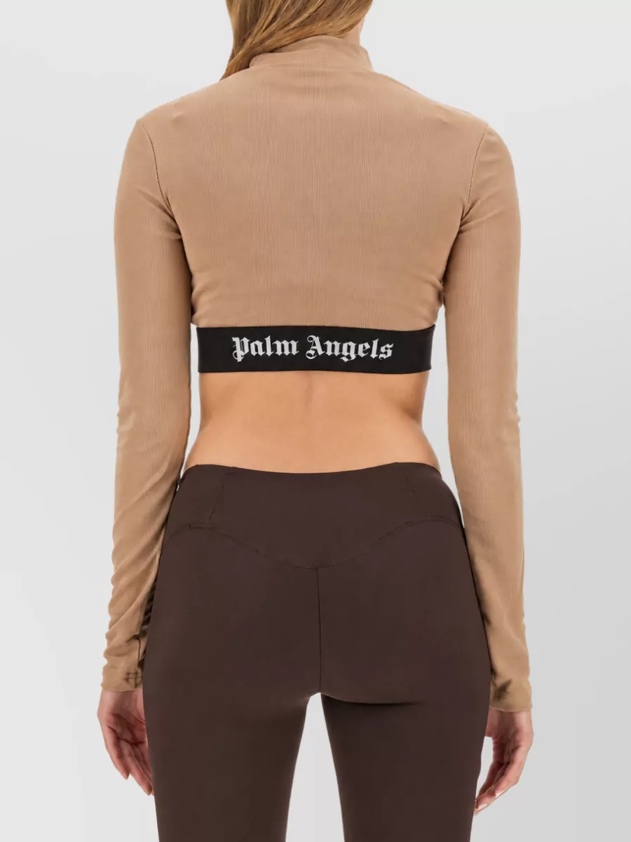 Palm Angels Cropped Logo Camisole Top