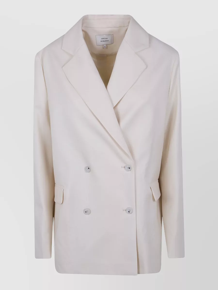 Loulou Studio Donau Tailored Double Breasted Jacket