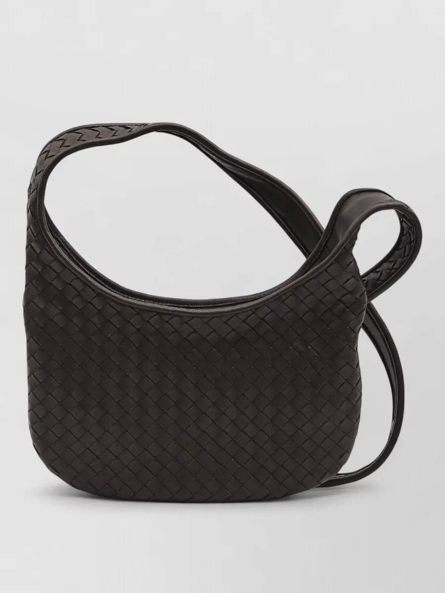 Bottega Veneta leather intrecciato crossbody bag