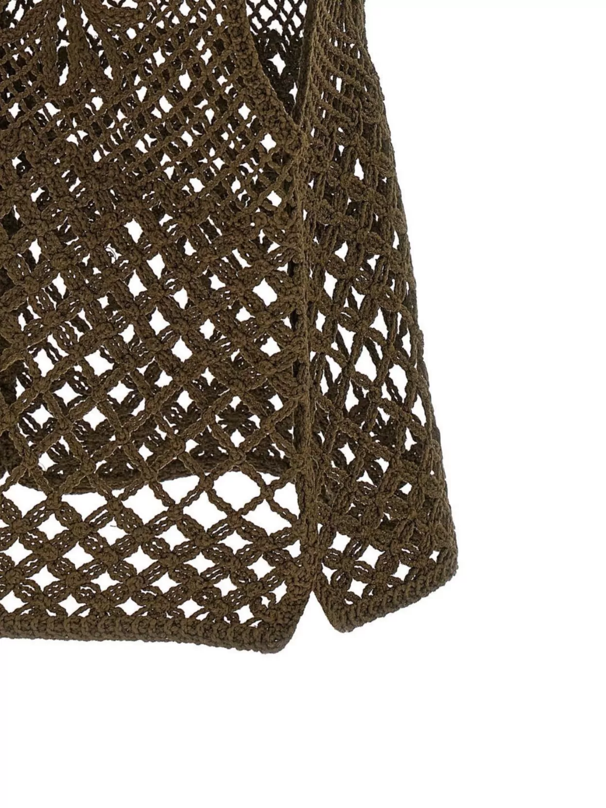 Pinko Top Sans Manches En Crochet Ajouré In Brown