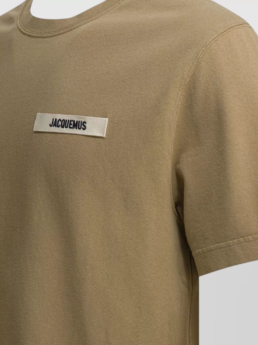 Jacquemus Gros Grain Detail Crew Neck T Shirt