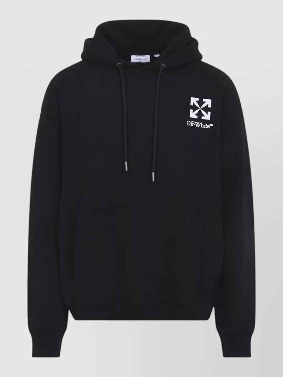 Off-White cotton relaxed-fit hoodie