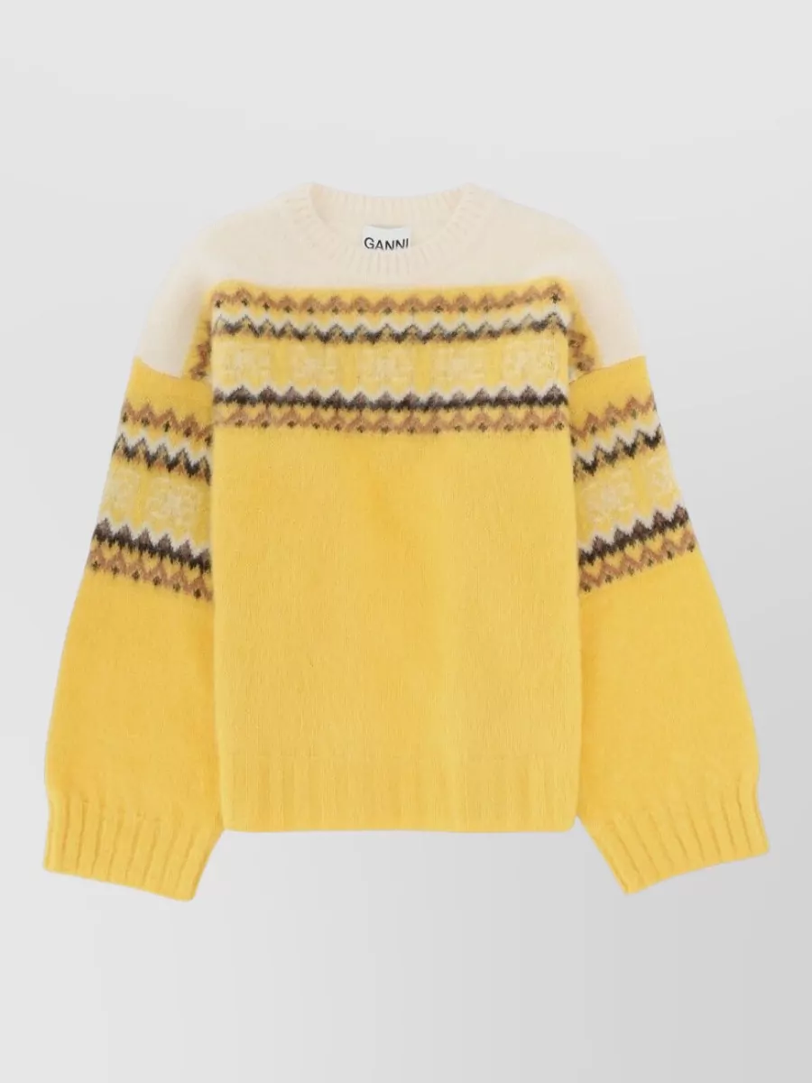 Ganni Alpaca wool relaxed-fit jumper