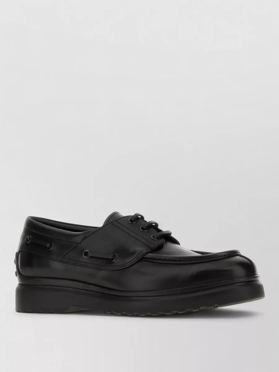 Tod's leather boat shoes