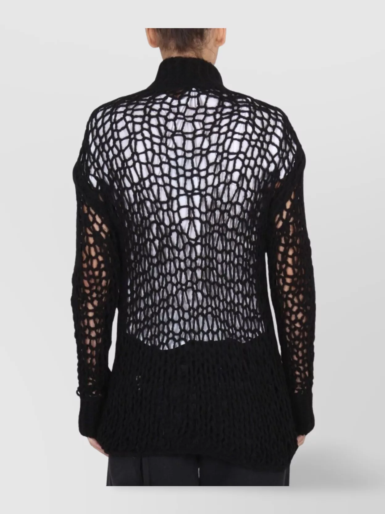 Ann Demeulemeester High Neck Long Sleeve Knitwear